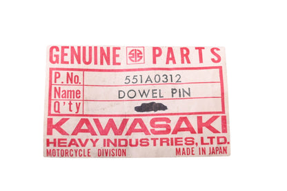 New OEM Kawasaki 551A0312 Dowel Pin NOS