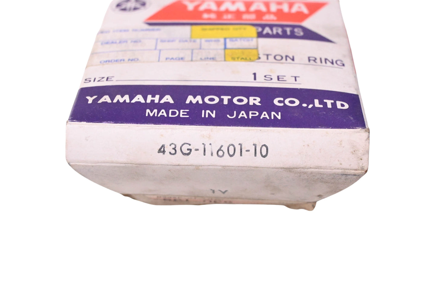 New OEM Yamaha 43G-11601-10-00 Piston Ring Kit NOS