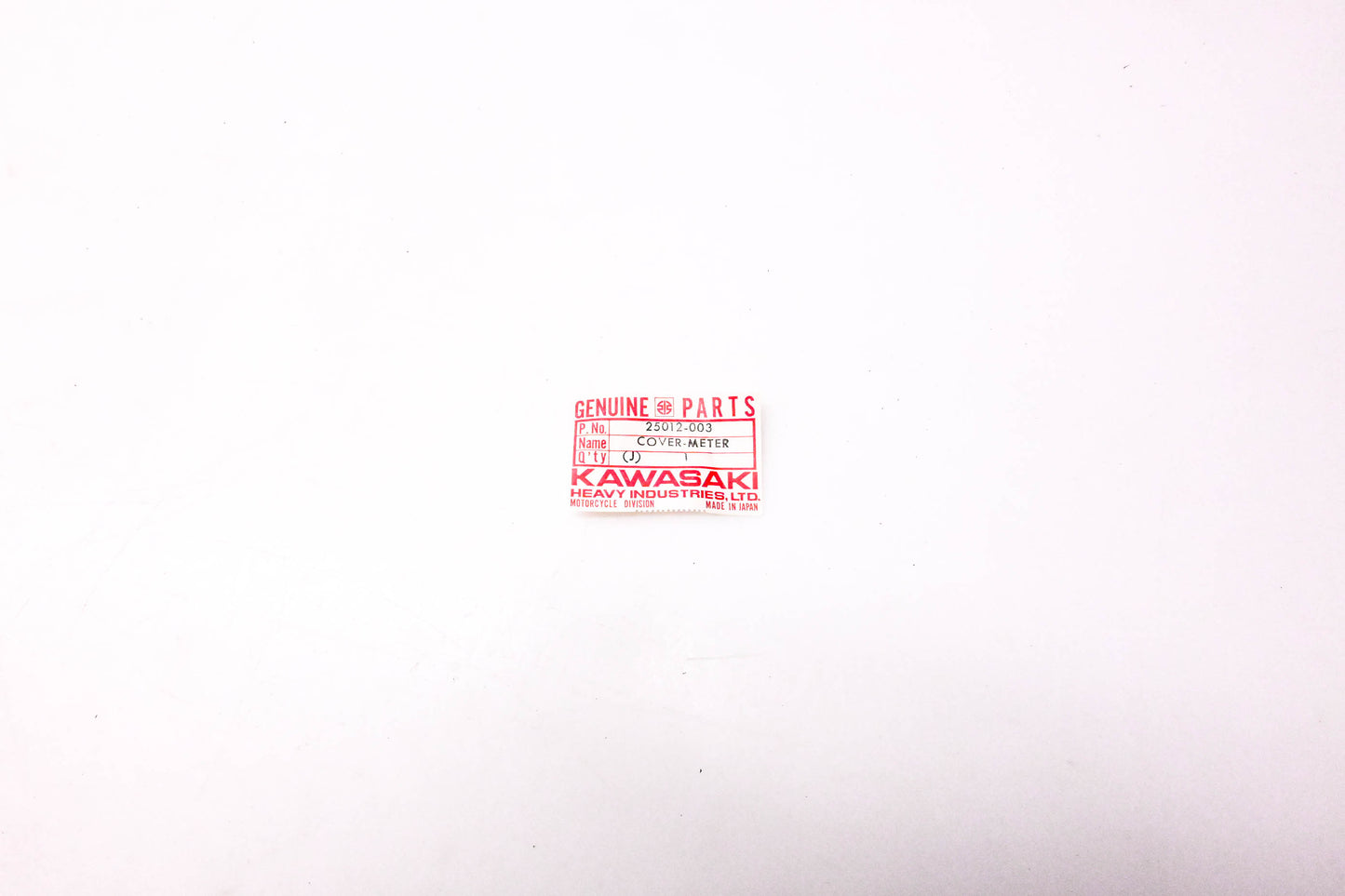 New OEM Kawasaki 25012-003 Speedometer Cover NOS