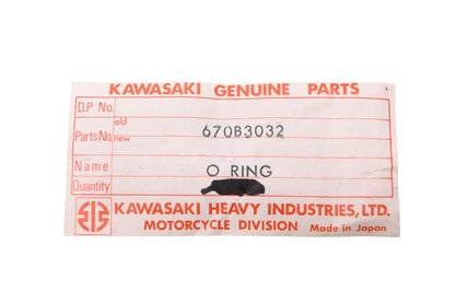 New OEM Kawasaki 670B3032 O-Ring NOS