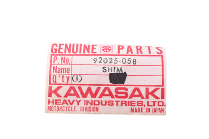 New OEM Kawasaki 92025-058 Engine Fitting Shim NOS