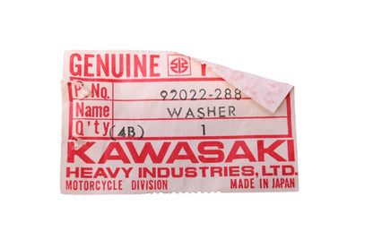 New OEM Kawasaki 92022-288 Washer NOS