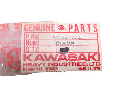 New OEM Kawasaki 92037-074 Vinyl Tube Clamp NOS