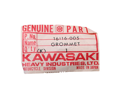 New OEM Kawasaki 16116-005 Drain Grommet NOS