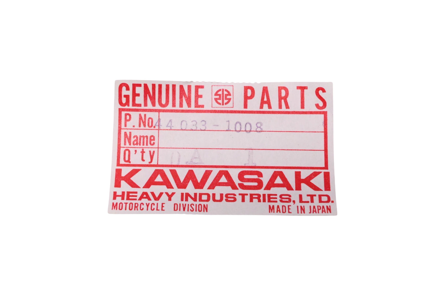 New OEM Kawasaki 44033-1008 Right Fork Cover NOS