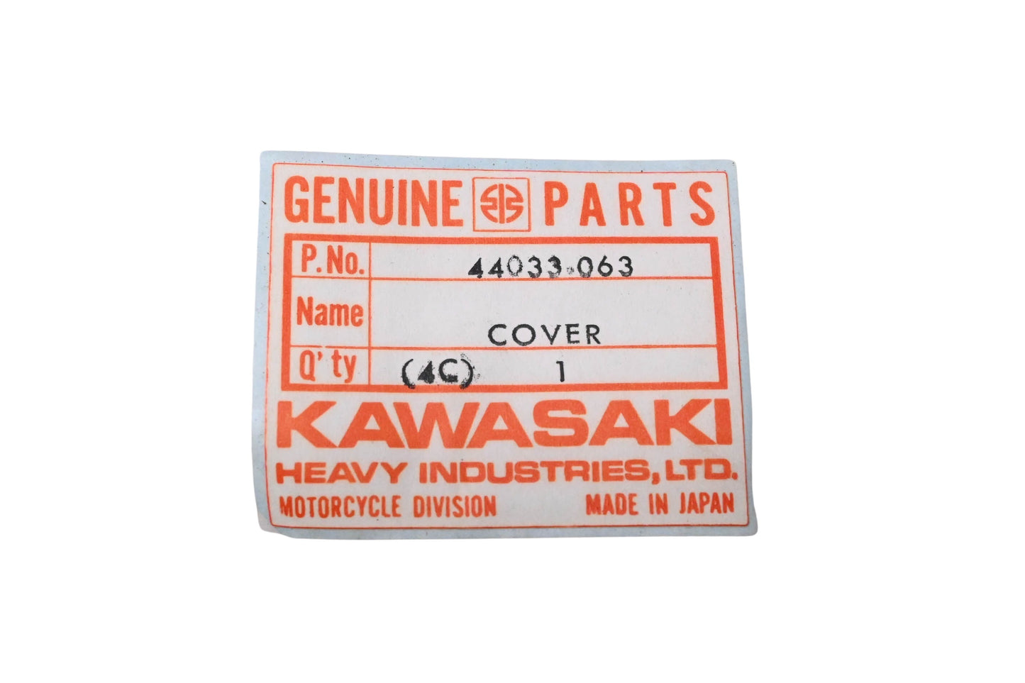 New OEM Kawasaki 44033-063 Left Fork Headlamp Bracket NOS