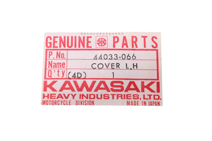 New OEM Kawasaki 44033-066 Left Fork Cover NOS