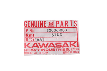 New OEM Kawasaki 92006-003 Stud 12x290 NOS