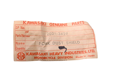 New OEM Kawasaki 2021-3429 Fork Dust Shield NOS