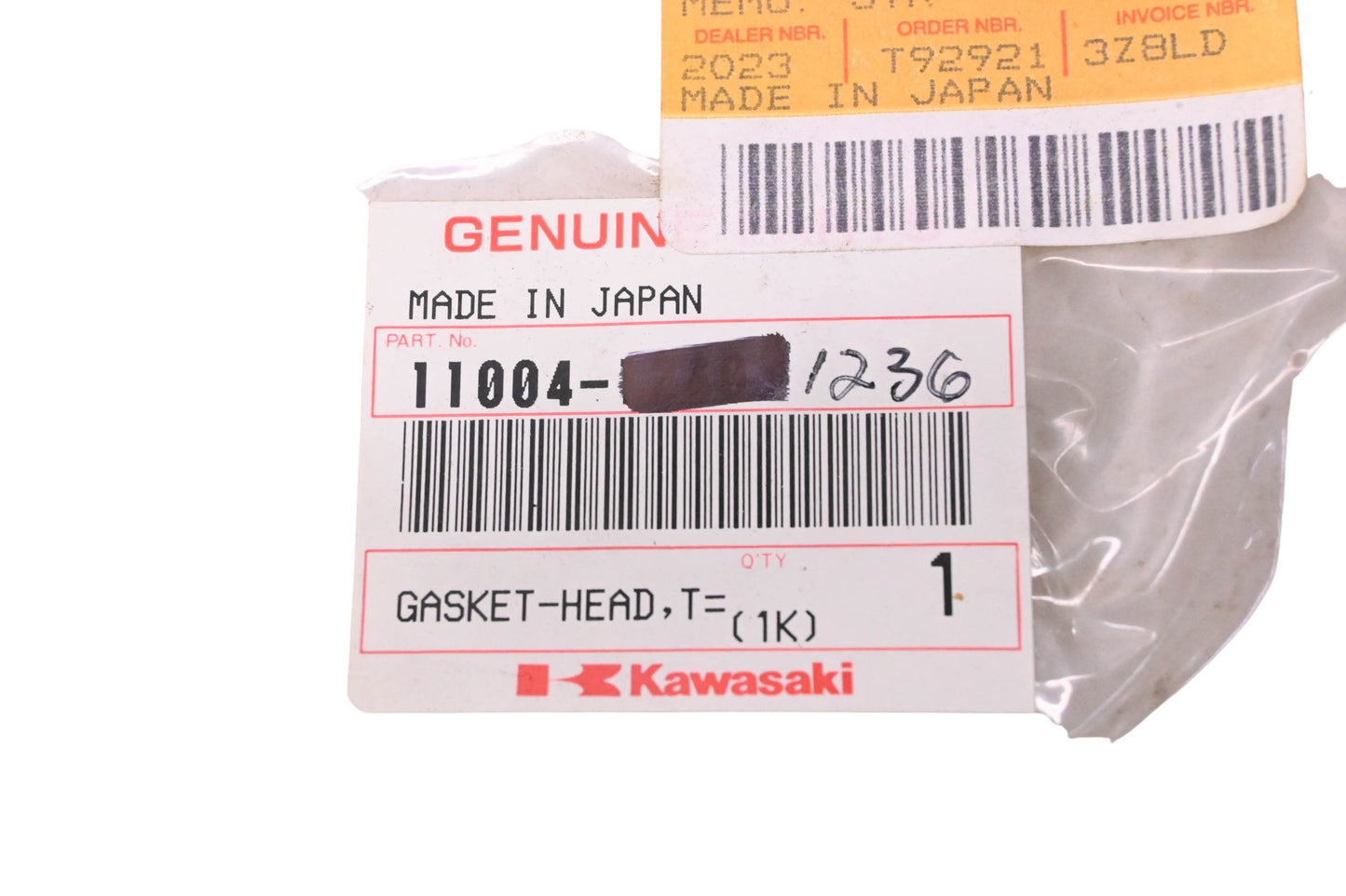 New OEM Kawasaki 11004-1236 Head Gasket NOS