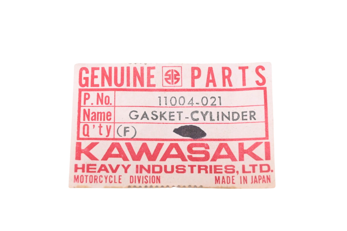New OEM Kawasaki 11004-021 Cylinder Head Gaskets Qty 2 NOS