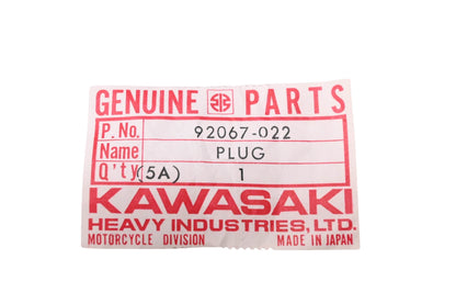 New OEM Kawasaki 92067-022 Carburetor Cover Plug NOS