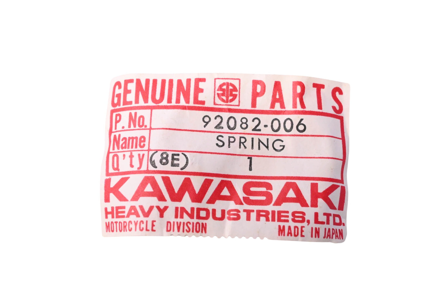 New OEM Kawasaki 92082-006 Kick Start Return Spring NOS