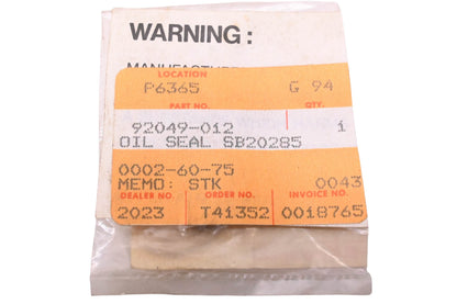 New OEM Kawasaki 92049-012 Oil Seal NOS