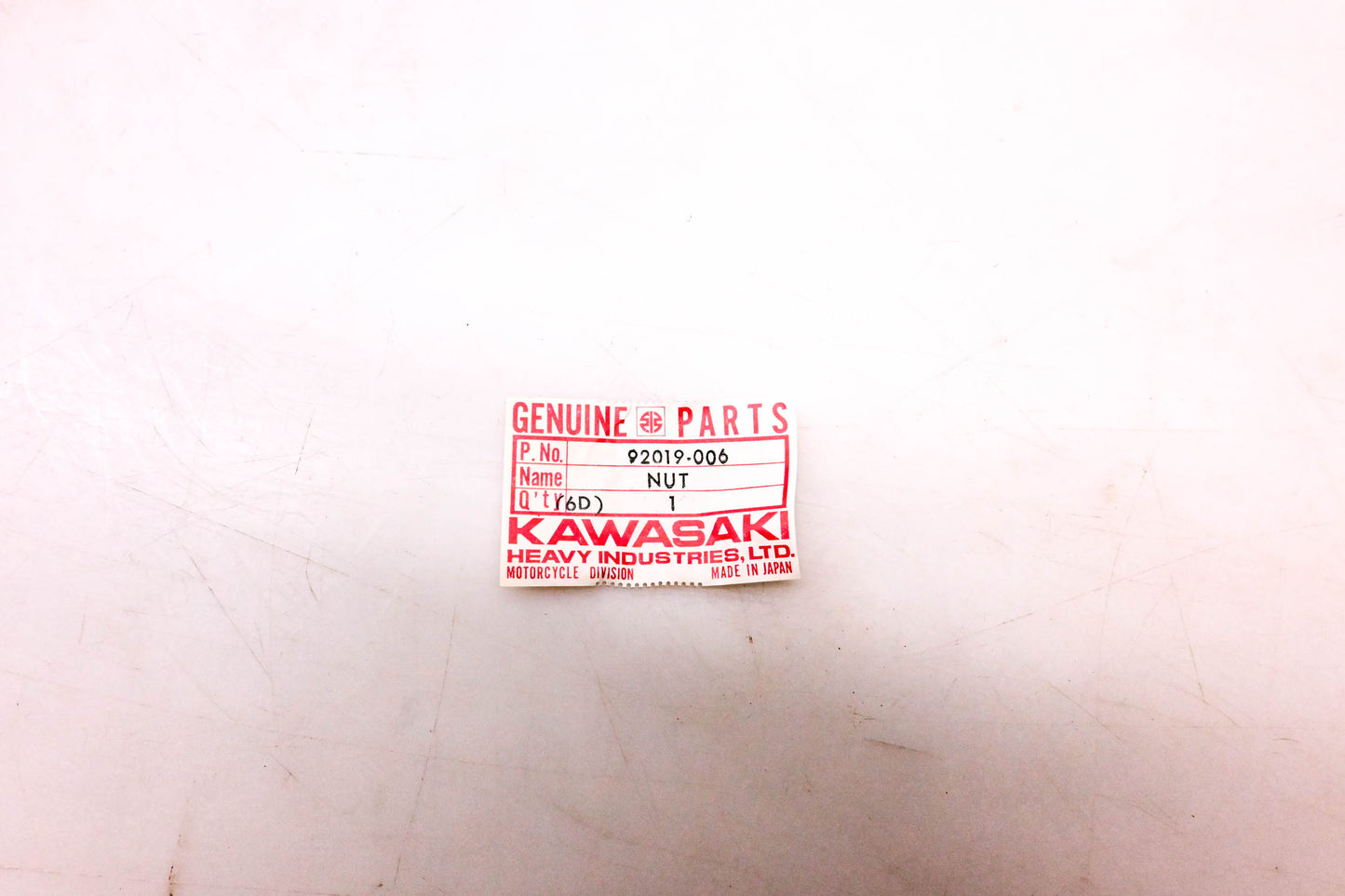 New OEM Kawasaki 92019-006 Locking Nut 16MM NOS
