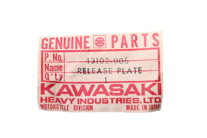 New OEM Kawasaki 13102-006 Clutch Release Plate NOS