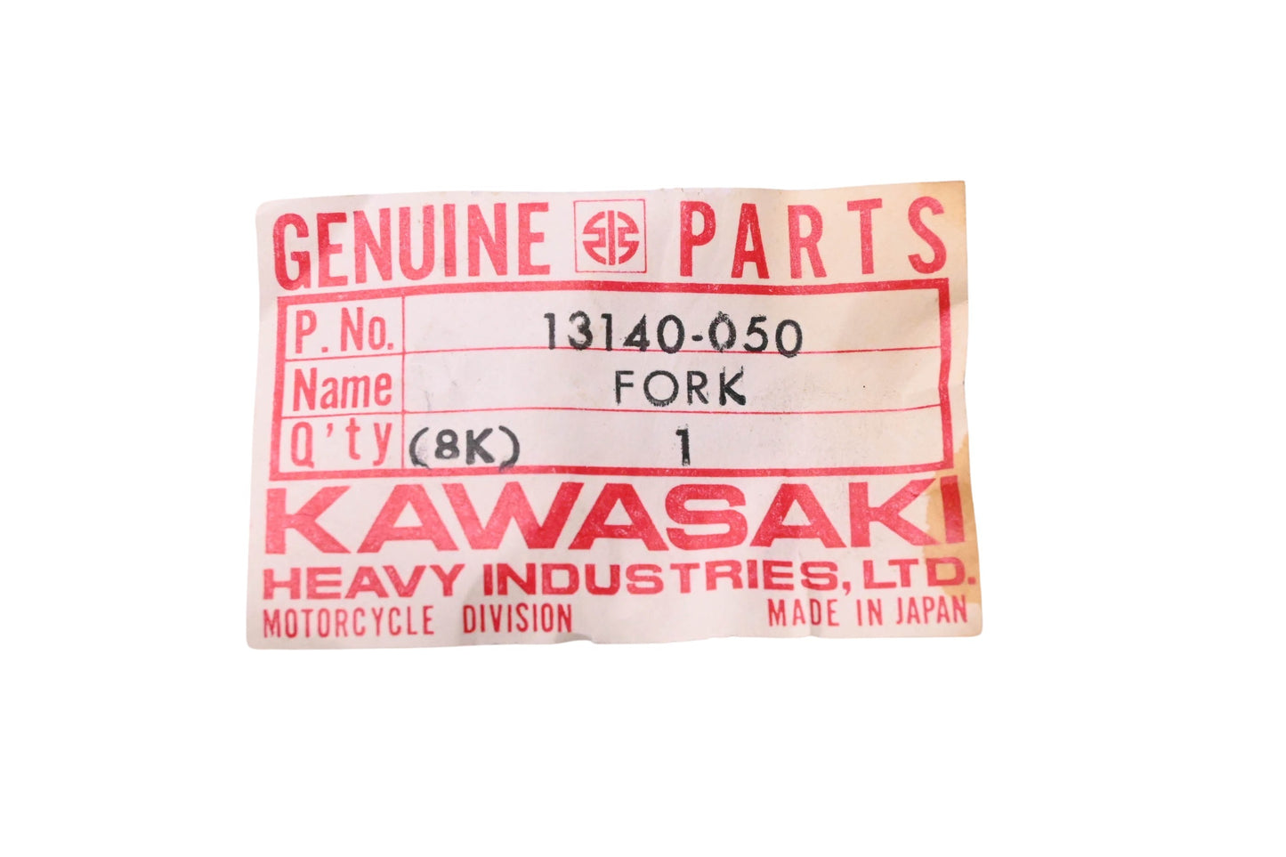 New OEM Kawasaki 13140-050 Low Gear Fork Selector NOS
