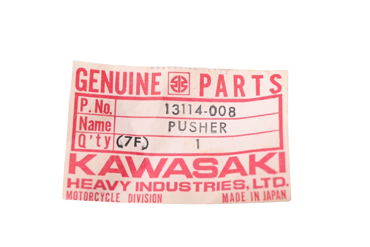 New OEM Kawasaki 13114-008 Clutch Pusher NOS