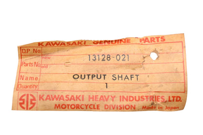 New OEM Kawasaki 13128-021 Output Shaft NOS