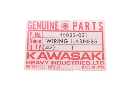New OEM Kawasaki 46082-021 Stop Switch Wiring Harness NOS
