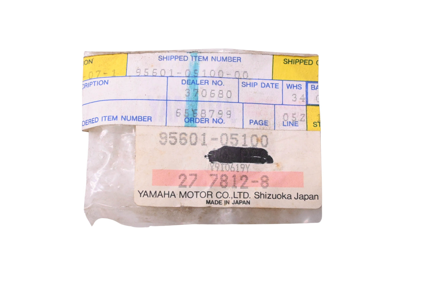New OEM Yamaha 95601-05100-00 Nuts Qty 2 NOS