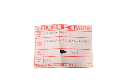 New OEM Kawasaki 92022-3508 Washer NOS