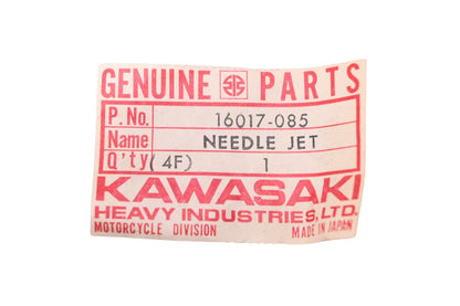New OEM Kawasaki 16017-085 Needle Jet 0-4 NOS