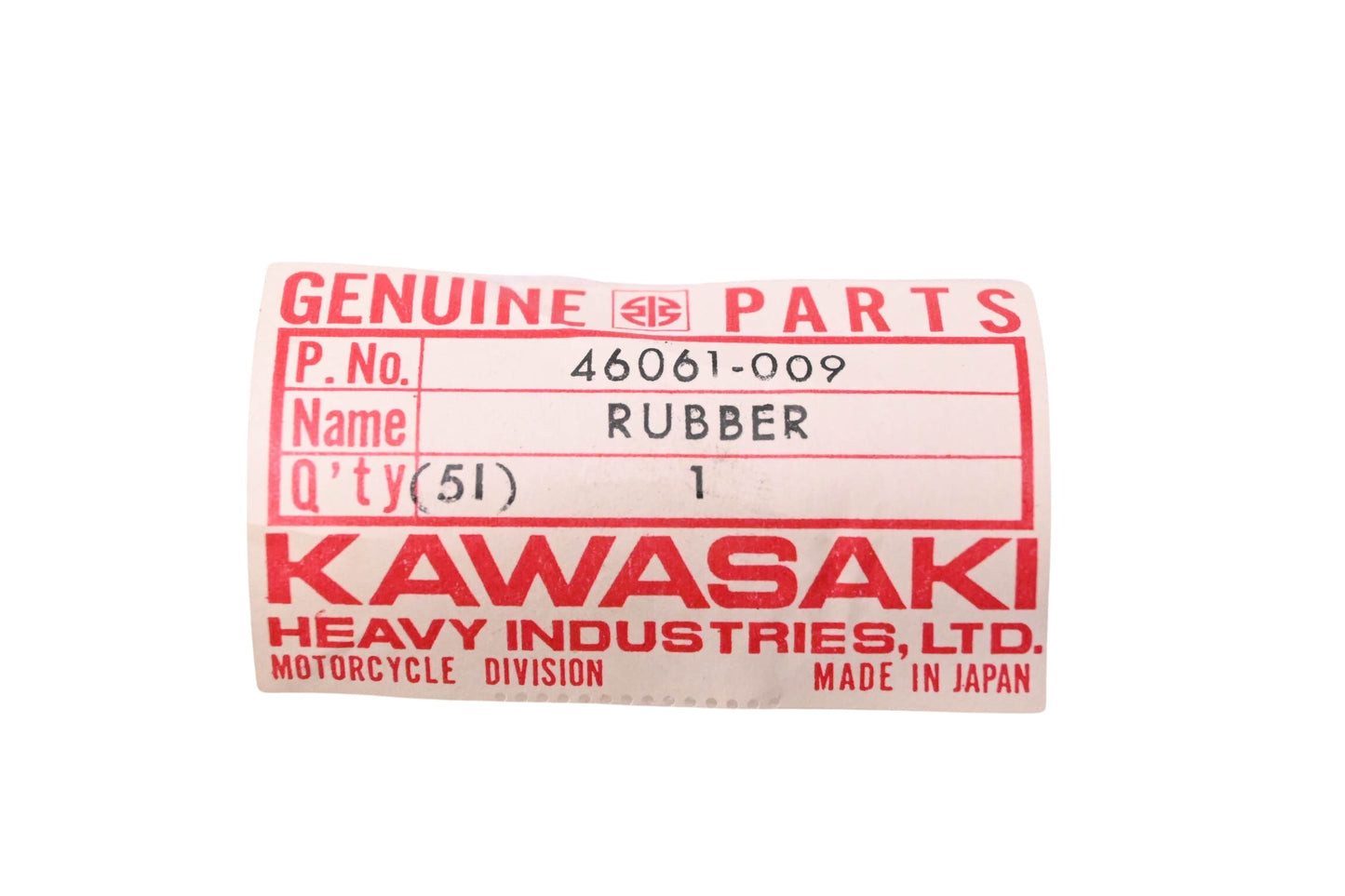 New OEM Kawasaki 46061-009 Right Hand Rubber Grip NOS