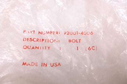 New OEM Kawasaki 92001-4006 Lug Bolt NOS