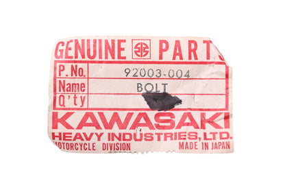 New OEM Kawasaki 92003-004 Rear Sprocket Bolt NOS