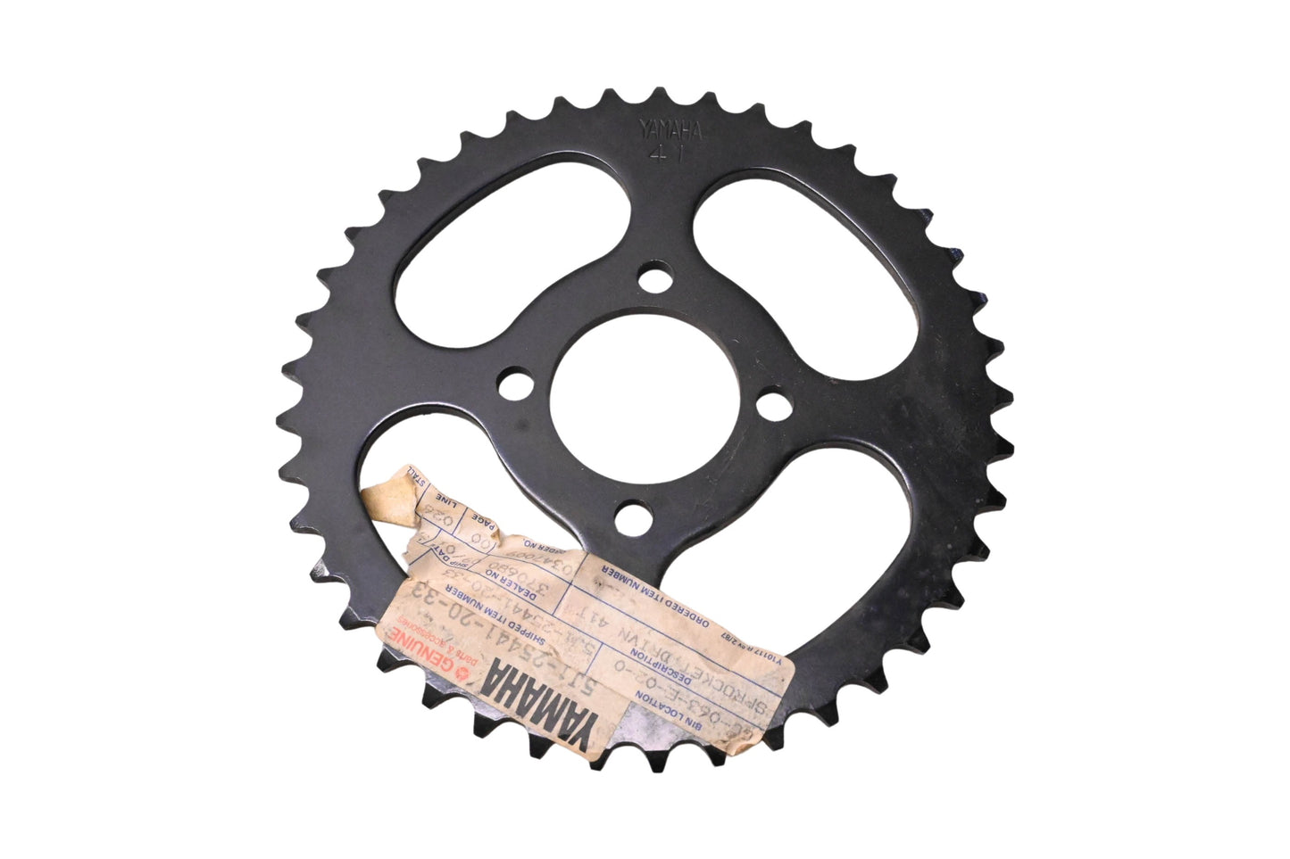 New OEM Yamaha 5J1-25441-20-33 Driven Sprocket 41T NOS