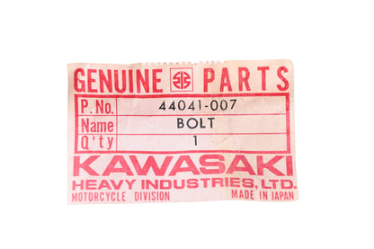 New OEM Kawasaki 44041-007 Steering Stem Head Bolt NOS