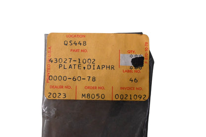 New OEM Kawasaki 43027-1002 Diaphragm Plate NOS