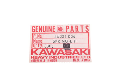 New OEM Kawasaki 46031-006 Left Switch Knob Spring NOS