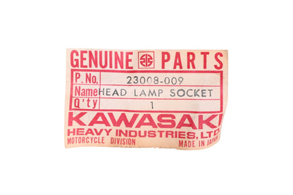 New OEM Kawasaki 23008-009 Head Light Socket NOS
