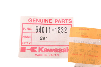 New OEM Kawasaki 54011-1232 Clutch Cable NOS