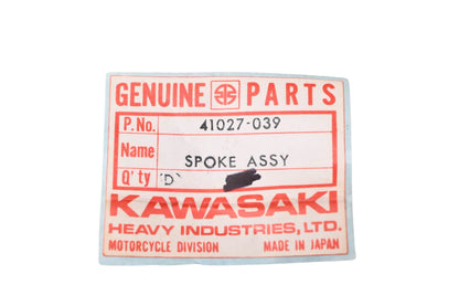 New OEM Kawasaki 41027-039 Front Inner Spoke NOS