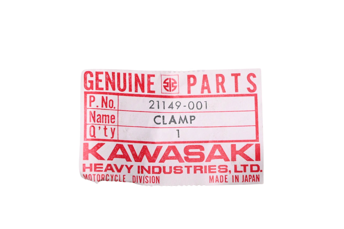 New OEM Kawasaki 21149-001 Distributor Clamp NOS
