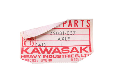 New OEM Kawasaki 42031-037 Rear Axle NOS