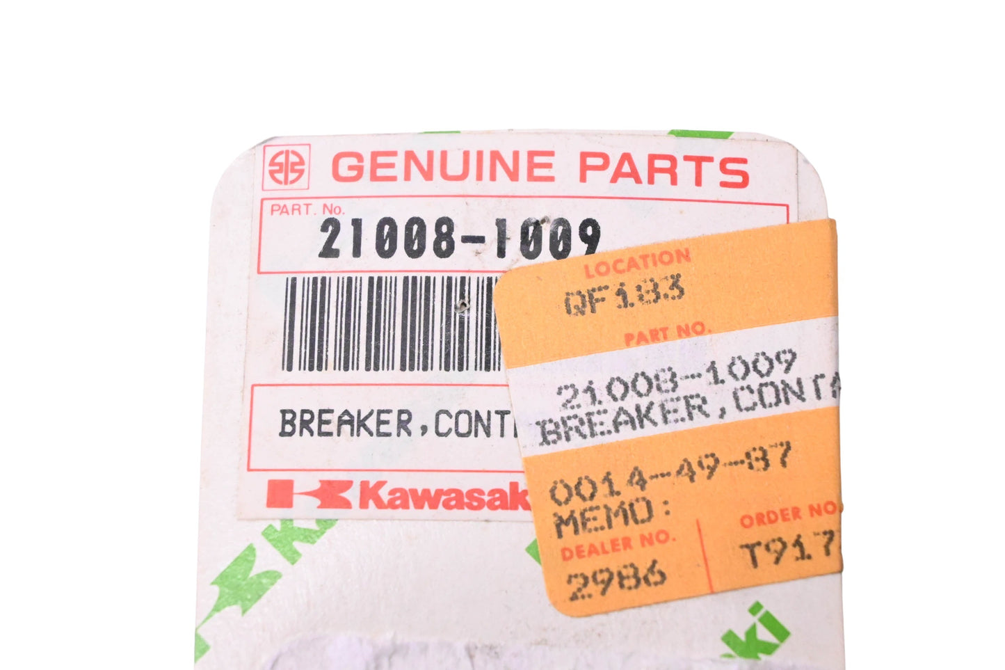 New OEM Kawasaki 21008-1009 Left Hand Contact Breaker NOS