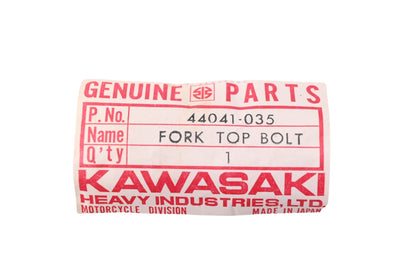 New OEM Kawasaki 44041-035 Fork Top Bolt NOS