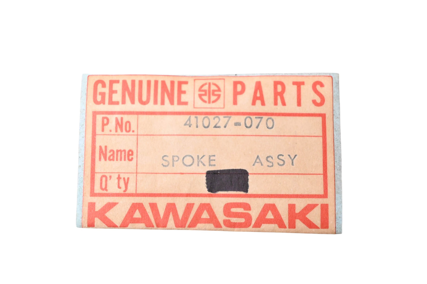 New OEM Kawasaki 41027-070 Left Rear Inner Spoke Assembly NOS