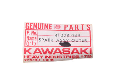 New OEM Kawasaki 41028-045 Rear Outer Spoke Assembly NOS