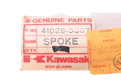 New OEM Kawasaki 41028-5007 Rear Outer Spoke Assembly NOS