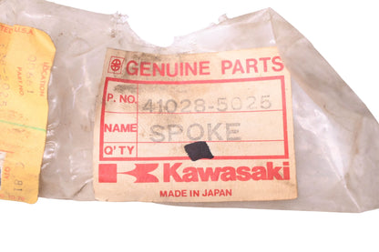 New OEM Kawasaki 41028-5025 Left Rear Outer Spoke Assembly NOS