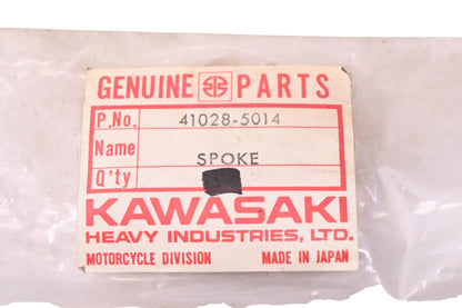 New OEM Kawasaki 41028-5014 Right Rear Outer Spoke Assembly NOS