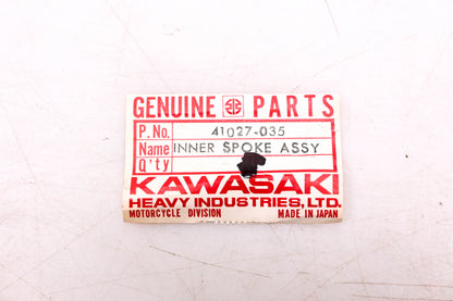 New OEM Kawasaki 41027-035 Front Inner Spokes & Nipples Qty 10 NOS