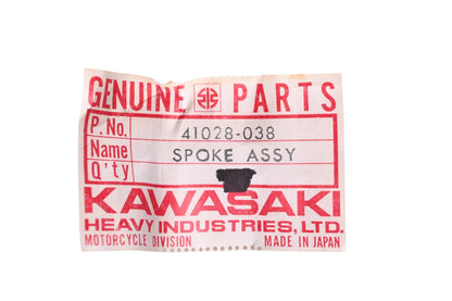 New OEM Kawasaki 41028-038 Front Outer Spokes & Nipples Qty 10 NOS
