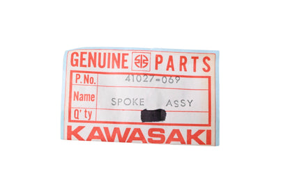 New OEM Kawasaki 41027-069 Front Outer Spoke & Nipple NOS