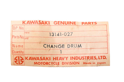 New OEM Kawasaki 13141-027 Gear Shift Change Drum NOS